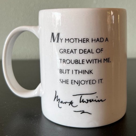 Mark Twain Museum Souvenir Ceramic Mug with Quote ~ Hannibal, Missouri - Picture 3 of 7